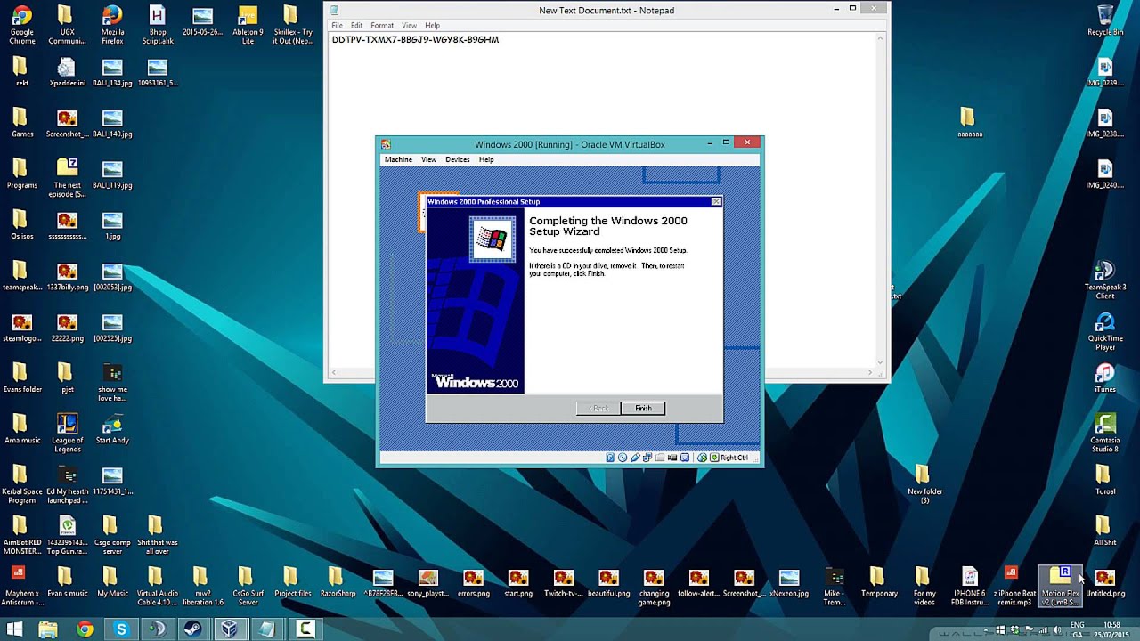 How to install windows 2000 on virtualbox